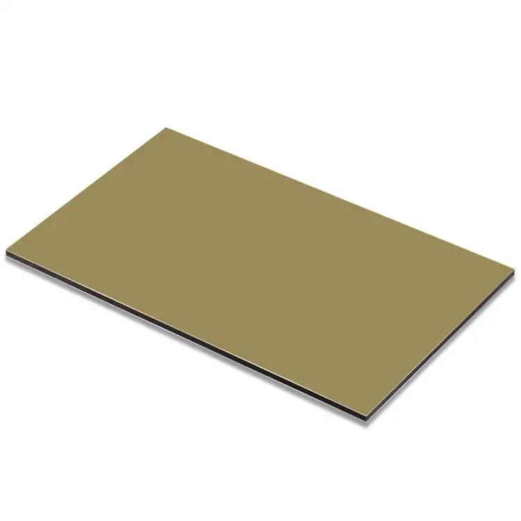 رنگین ہائی گلوس 3mm 4mm PVDF تیار فائر پروف ACP ایلومینیم کمپوزٹ پینل